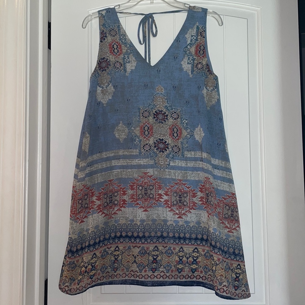 Festival/Western/Cowgirl sundress with tie between shoulders, Size M